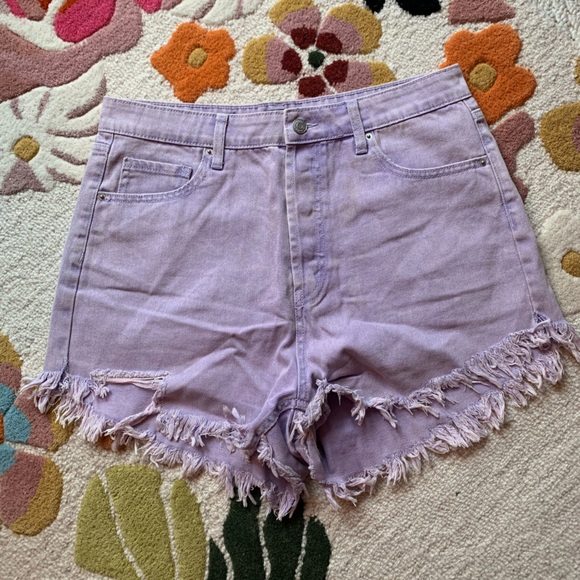 wild fable Pants - 💜Denim high rise shorts lavender purple Wild Fable size 12